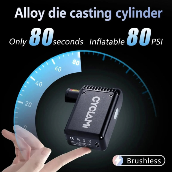 Prenosivi kompresor za vazduh Cyclami crni - 619021