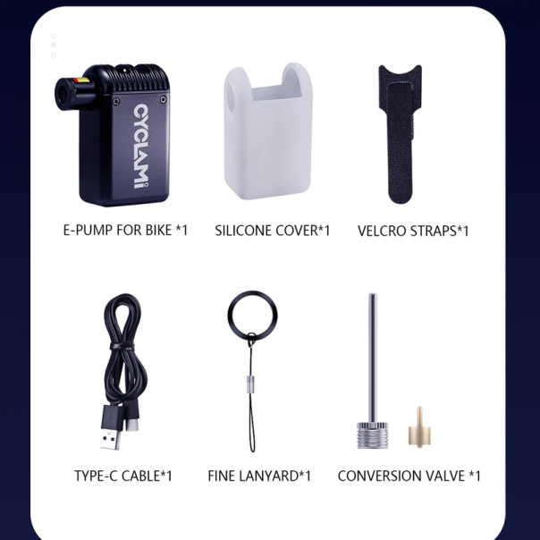 Prenosivi kompresor za vazduh Cyclami crni - 619021