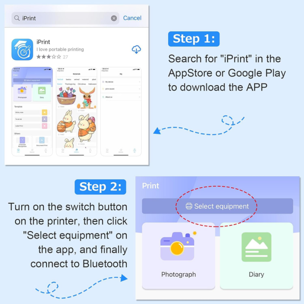 Prenosni Termalni stampac LWD beli - 210388-1