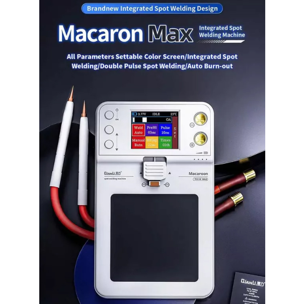 Prenosni uredjaj za punktovanje baterija Qianli Macaron za lemljenje fletova na bateriji - 215776