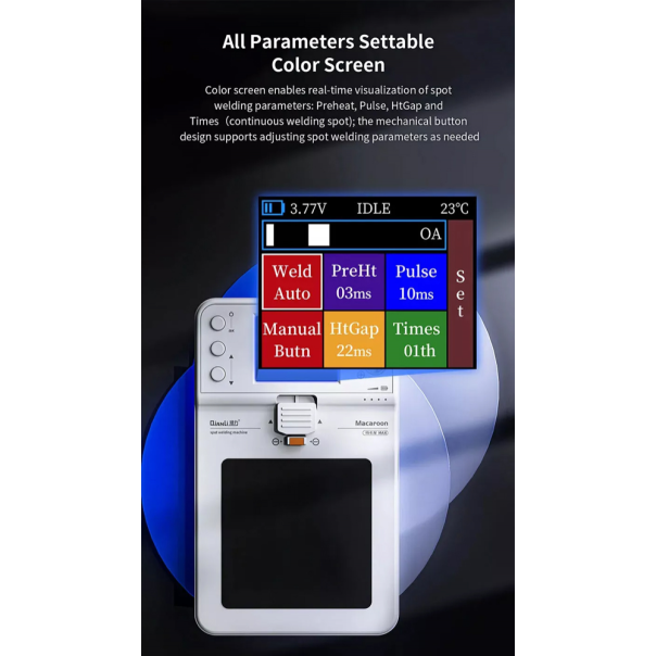 Prenosni uredjaj za punktovanje baterija Qianli Macaron za lemljenje fletova na bateriji - 215776