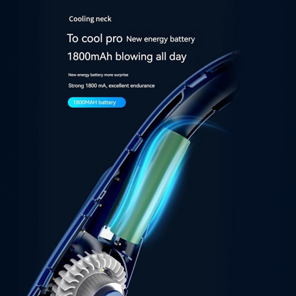 Prenosni ventilator za vrat plavi - 619020