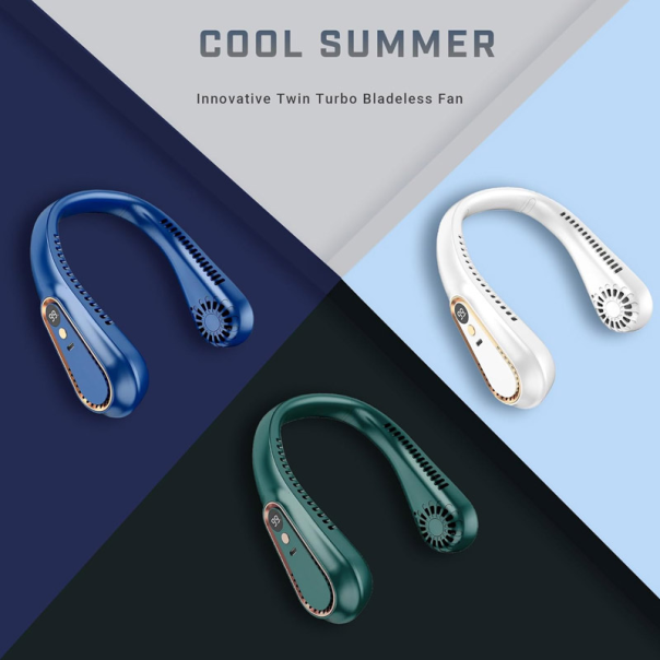 Prenosni ventilator za vrat plavi - 619020