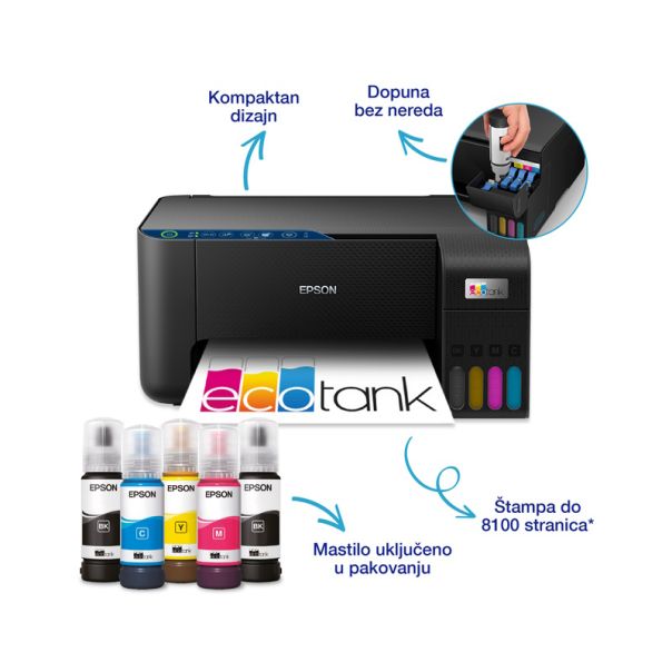 EPSON L3271 EcoTank ITS wireless multifunkcijski inkjet štampač - PRI05939