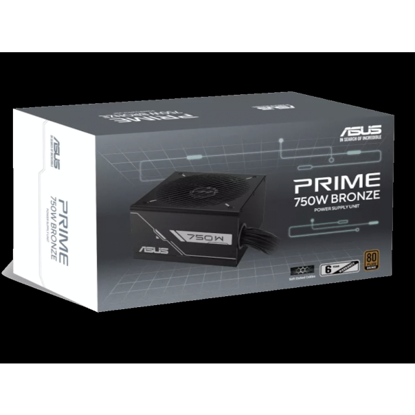 ASUS Napajanje PRIME-750B-BLACK 750W ATX12V 80Plus Bronze modularno crna - PRIME-750B-BLACK