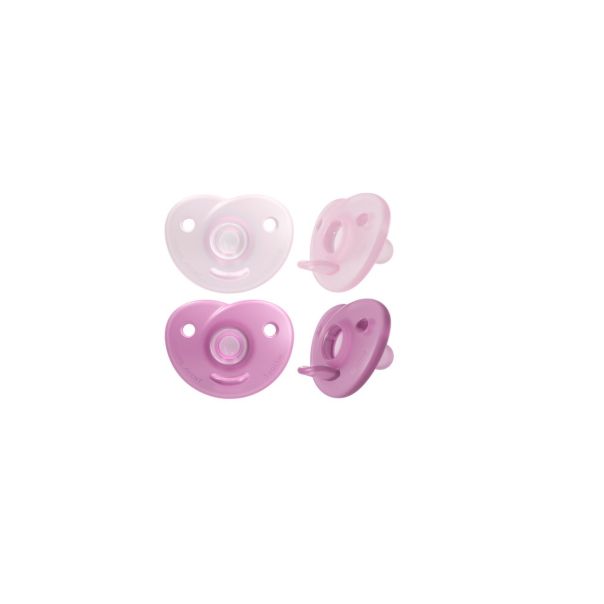 AVENT Set varalica Soothie 0-6m, roze - SCF099-27