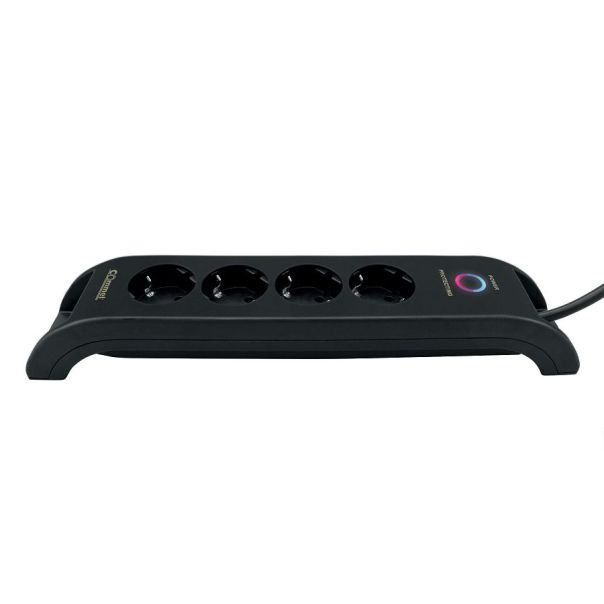 COMMEL Produžni kabl sa 4 utičnice i 2xUSB  HO5VV-F 3G1.5, crna - C380-109