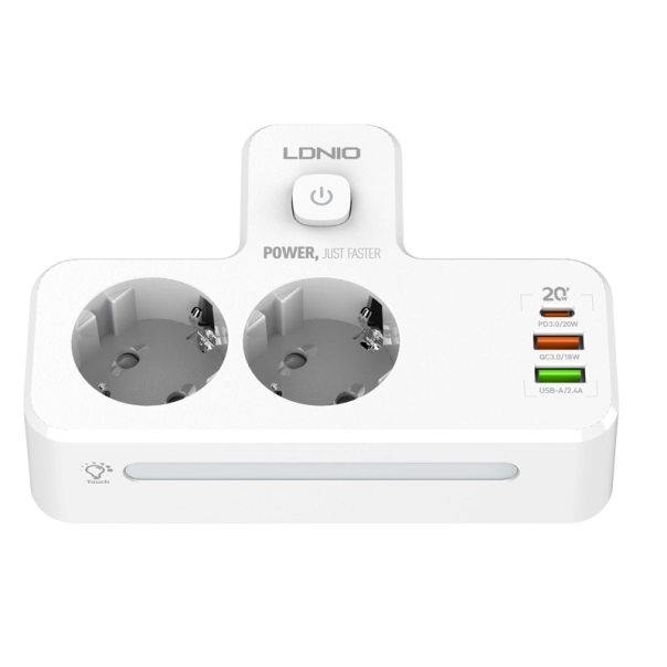 Produžni kabel LDNIO SE2337 2500W 2 utičnice + 2xUSB + 1xUSB-C - 618977