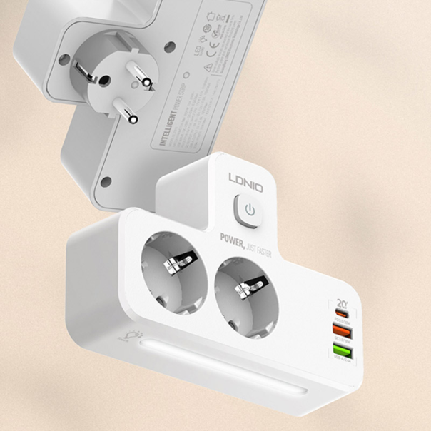 Produžni kabel LDNIO SE2337 2500W 2 utičnice + 2xUSB + 1xUSB-C - 618977