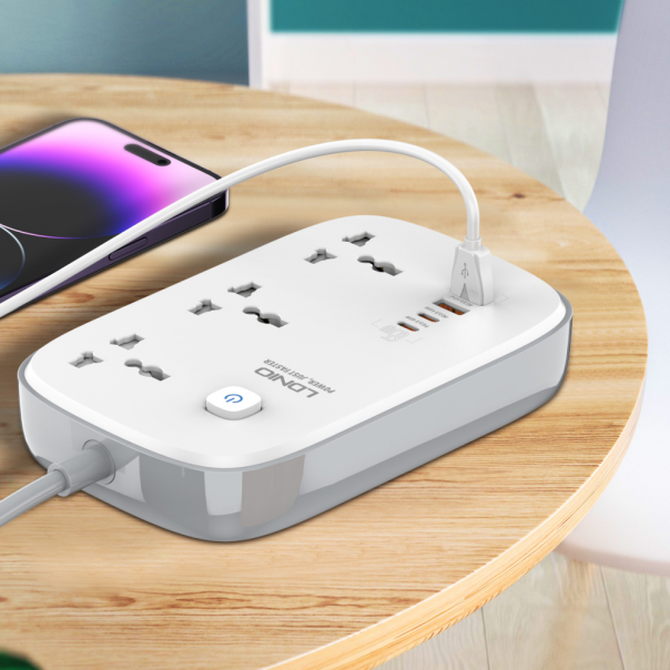 Produzni kabl LDNIO SC3416 EU 3 uticnice + 2xUSB QC 2xPD GaN 2m - 209770