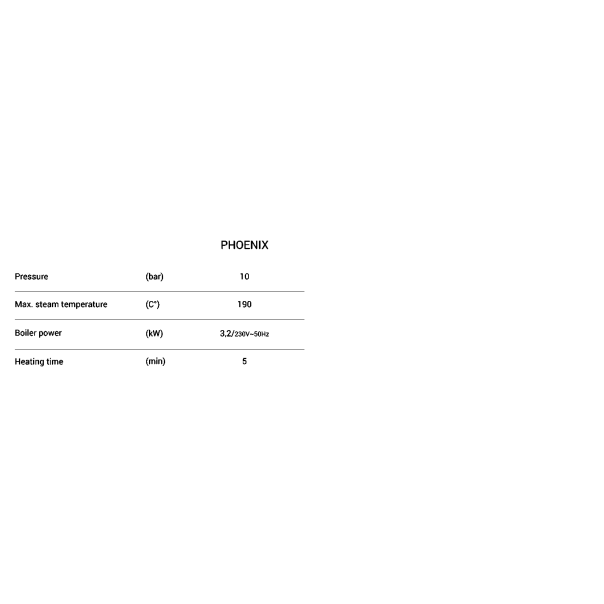 Biemmedue Phoenix - Profesionalni Paročistač (190°C, 10 bara, 3.2kW) - 37137-1