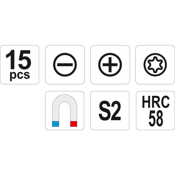 YATO Šrafcigeri 15 Komada YT-25981 - YT-25981