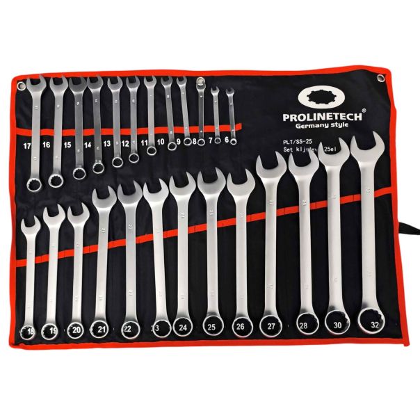 PROLINETECH Set 25 ključeva U Platnu 6-32mm PLT/SS-25 - EP2195402