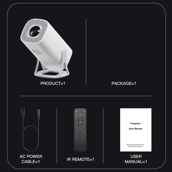 Projektor P40 Android 11 (1024x600/ 120 Ansi Lumens) beli - 617737