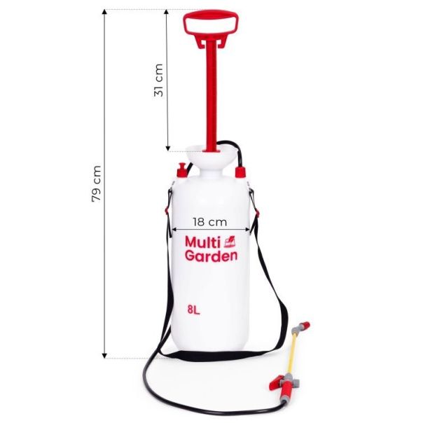 MULTIGARDEN Baštenska ručna prskalica sa pritiskom 8L - RS-S8001A
