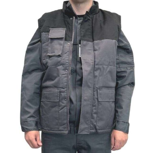 MONSUN Prsluk Klasik M415, sivo/crna - 60750
