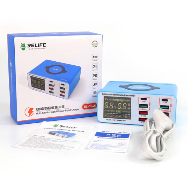 Punjač Intelligent RELIFE RL-304S 8 port - 611164