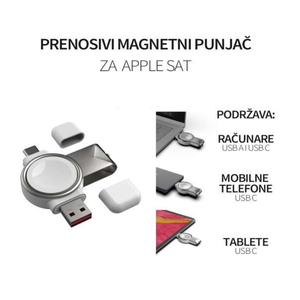 Punjač za Iphone smart watch 3 u 1 - 99316
