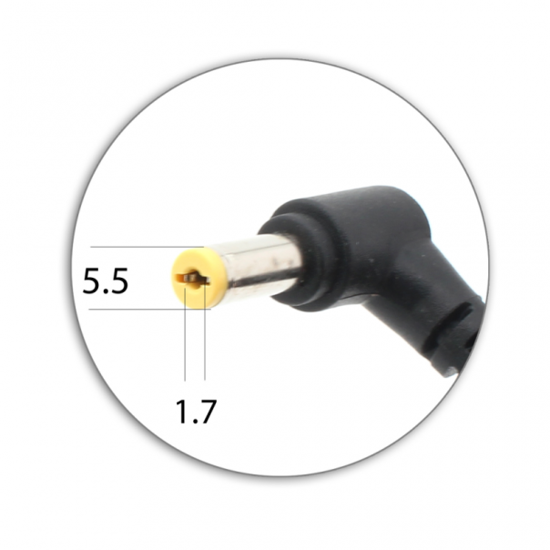 Punjac za laptop Acer 19V 2.15A (5.5*1.7) ugao 90 - 82849