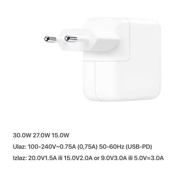Punjac za laptop Apple 30W USB Type C HQ - 210367