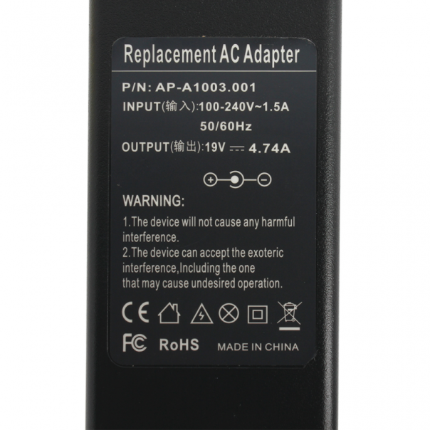 Punjac za laptop Asus 19V 4.74A (4.0*1.35) ugao 90 - 89450