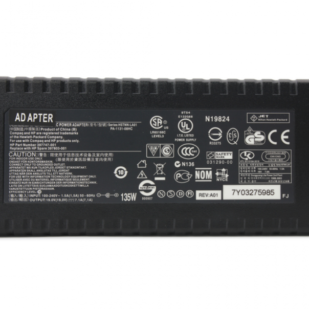 Punjac za laptop HP Compaq 19V 7.1A (7.4*5.0) HQ - 87837-1