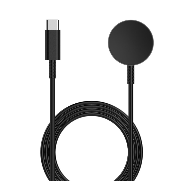 Punjač za Samsung Galaxy watch 7, 6, 5, 4, 3, Active 1, 2 Classic, FE, Ultra, Type C crni - 223700