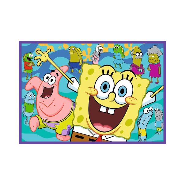 TREFL Puzzle Ludi svet Sunđer Boba - 4x250 delova - 103462-13342