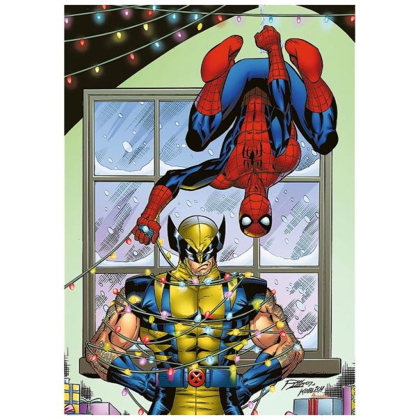 TREFL Puzzle Premium Spiderman i Wolverine: Božić - 1.000 delova - 10379967-12088