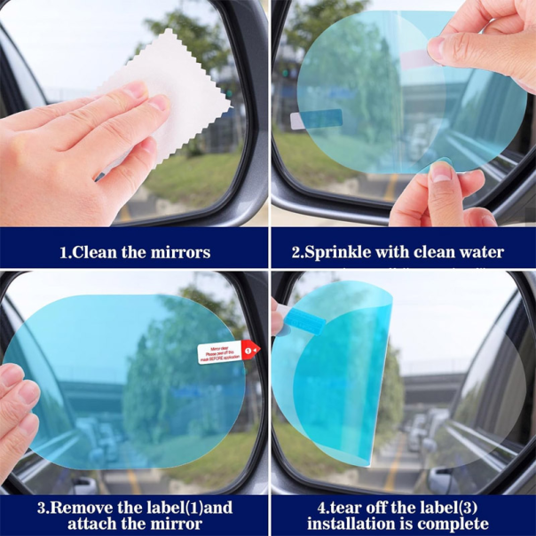 PVC zaštita vodootporna za retrovizor 145mm x 100mm (2 komada) - 615969