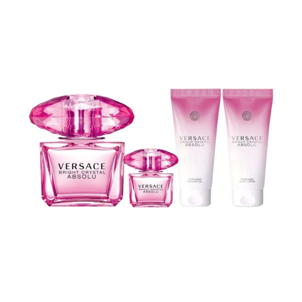 Versace Bright Crystal Absolu poklon set ( EDP 90 ml + SG 100 ml + BL 100 ml + Mini 5 ml ) - QKPGB0015