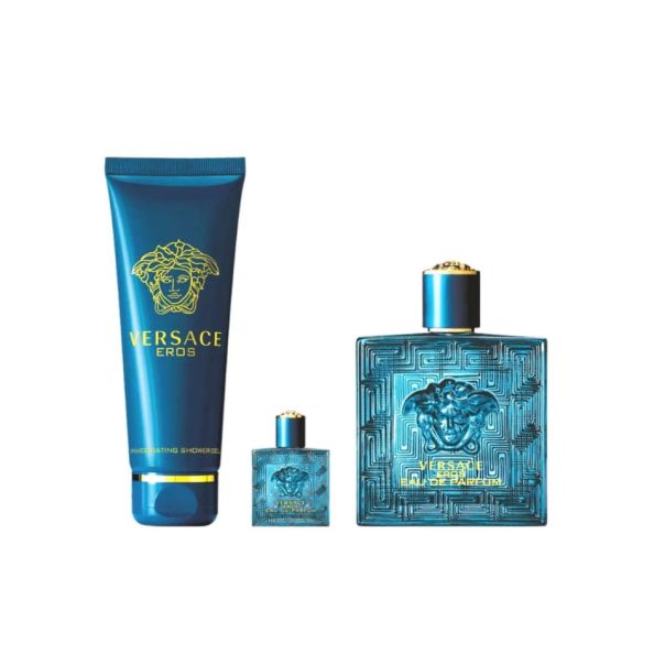 Versace Eros muški poklon set ( EDP 100ml + Gel za tuširanje 150ml + EDP 5ml ) - QKPGB0026