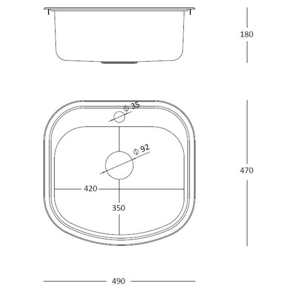QUADRON Ugradna sudopera Ray 110 HB7701PVDBSG1, zlatna - QU062