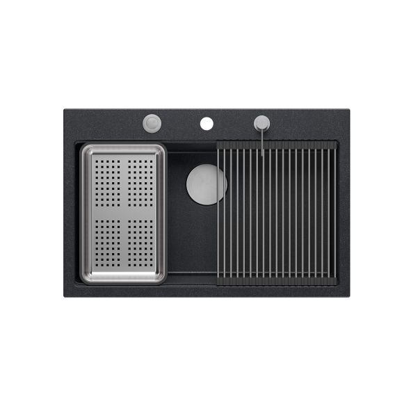 QUADRON Granitna sudopera Marc Workstation HQM7650U8_BS, crna - QU124