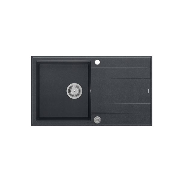 QUADRON Granitna sudopera Evan 111 HCQE8650U8_BS_P2O, crna - QU172