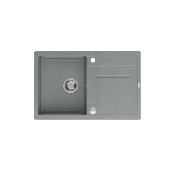 QUADRON Granitna ugradna sudopera Morgan 111 HB8203U5-BS_P2O, srebrna - QU233