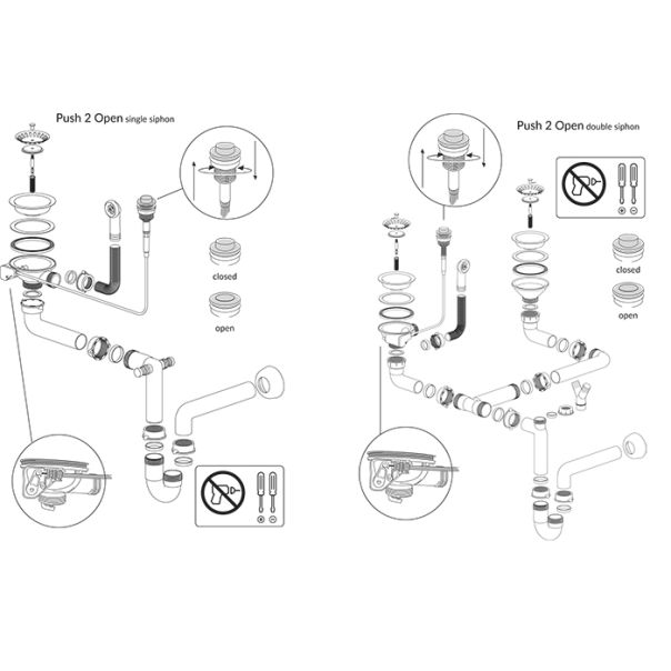 QUADRON Granitna ugradna sudopera Morgan 111 HB8203U7-BS_P2O, carbon - QU234