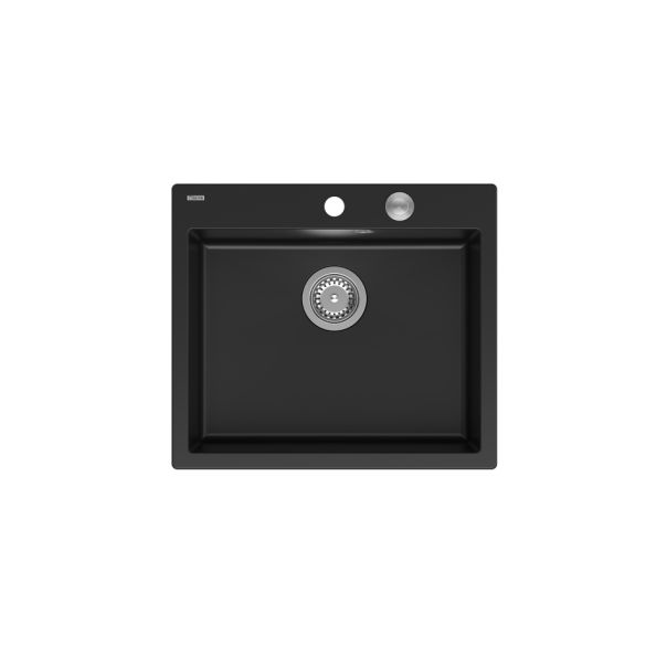 QUADRON Granitna ugradna sudopera Morgan 110 HB8304U7-BS_P2O, carbon/steel - QU258