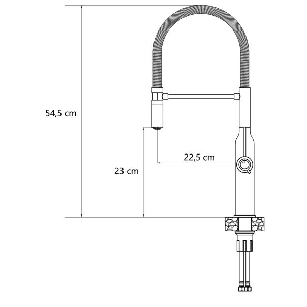 QUADRON Čelična kuhinjska slavina Marilyn Q-Line 3523527_BLM, crna - QU422