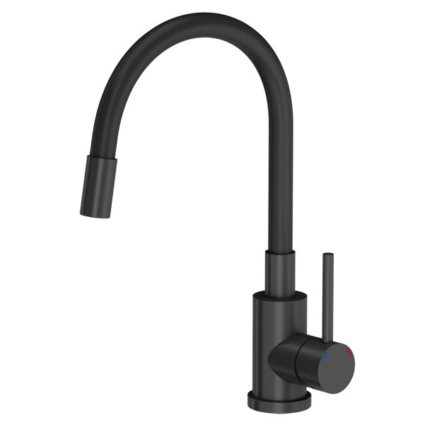 QUADRON Set ugradna sudopera Ready smart sa slavinom Maggie i dozatorom TQ6244RSBLM, crna - QU583