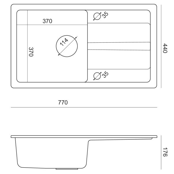 QUADRON Set sudopera Ready mix, slavina Maggie i dozator TQ7744RMBLM, crna - QU584