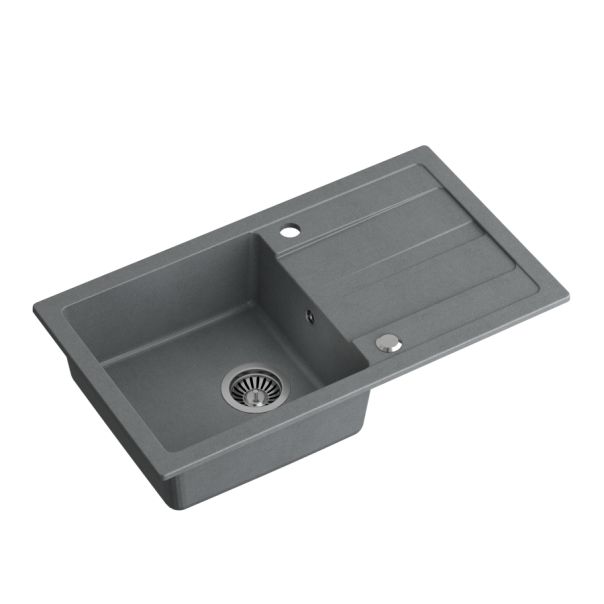 QUADRON Set sudopera Ready mix, slavina Maggie i dozator TQ7744RMSZ, siva - QU590