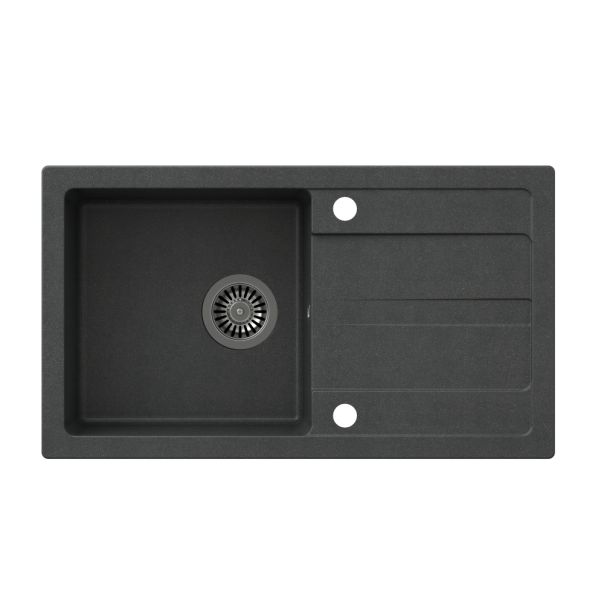 QUADRON Set ugradna sudopera Go max sa slavinom Kate TQ7744GMCZ, crna - QU595