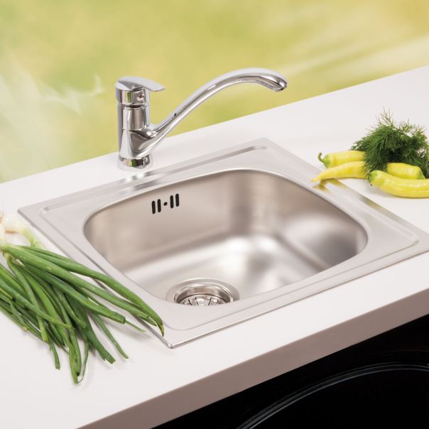 METALAC INKO Sudopera inox jednodelna Quadro fi 90 - 123323