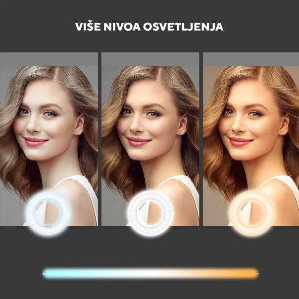 Selfie magnetic LED svetlo Z04, crna - EP2948209