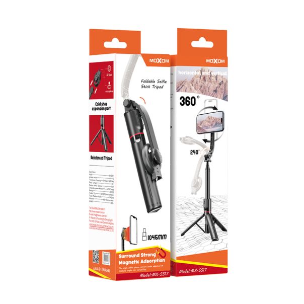 MOXOM Selfie Držač MX-SS17 sa rotacijom 360 stepeni, crna - R1450