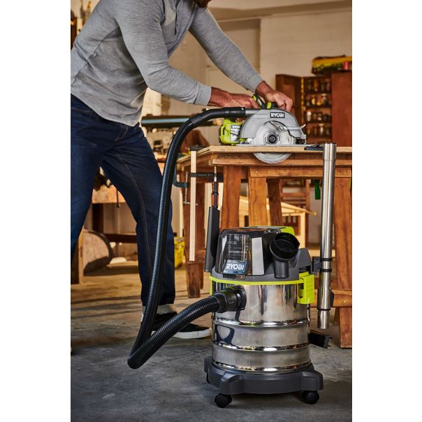 RYOBI Aku. usisivač za suvo i mokro usisavanje, 18V ONE+ R18WDV-0 - R18WDV-0-1