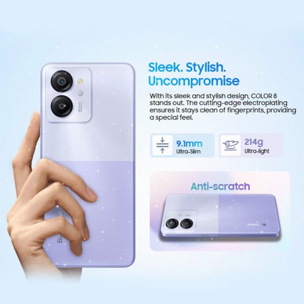 BLACKVIEW COLOR 8 8/128GB, siva - R2041