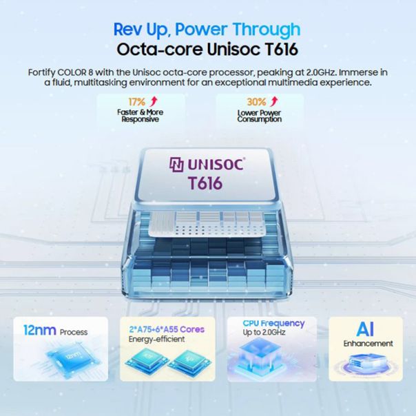 BLACKVIEW COLOR 8 8/128GB, siva - R2041