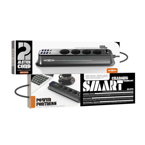 MOXOM Produžni kabl MX-ST05, crna - R2149